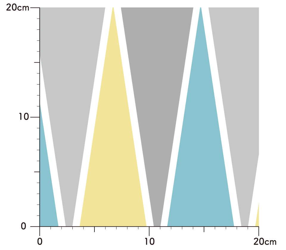 壁紙 Ge 011 くすみ三角 Wearll ウェアル 貼ってはがせるシール壁紙