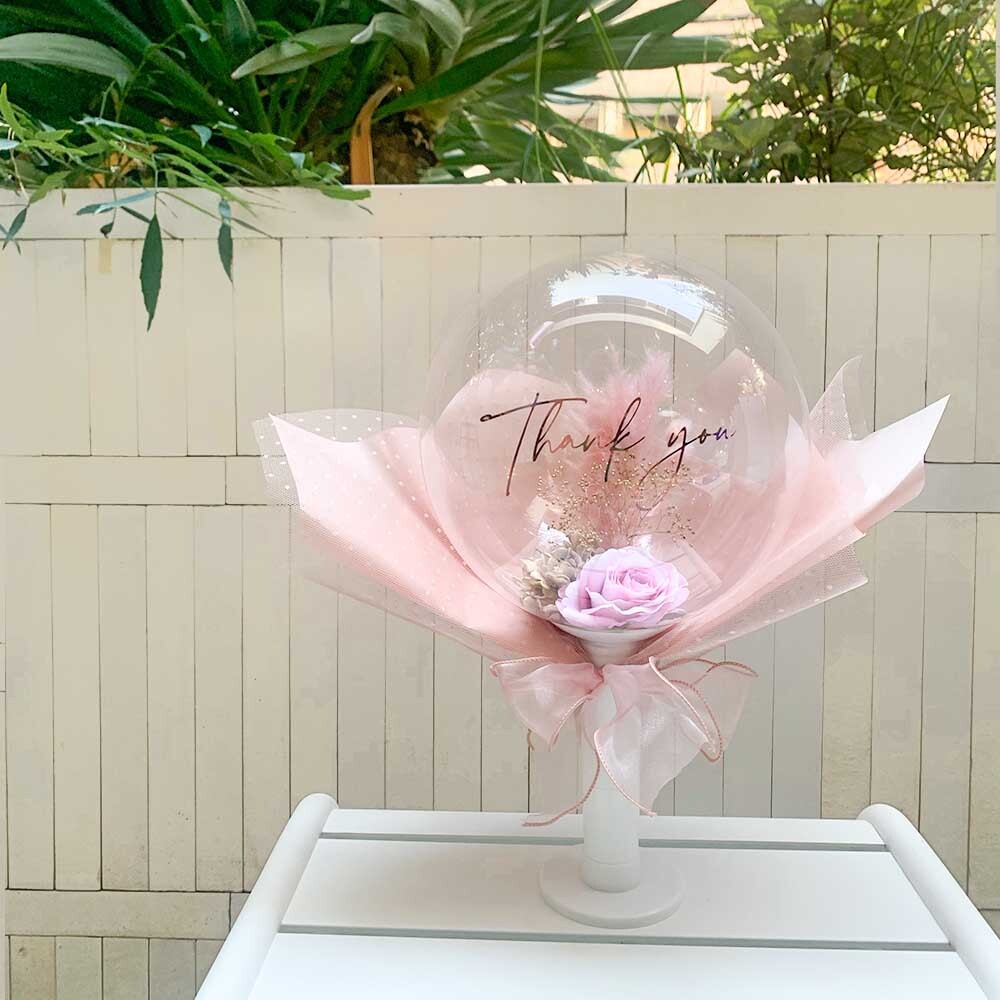 Balloon Flower Bouquet Downey 大阪 心斎橋 堀江のバルーンとお花を使ったおしゃれな花束バルーンショップ Saguaro Balloon