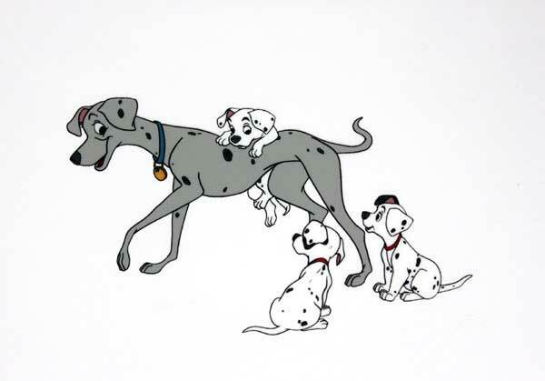 ディズニー セル画 101匹わんちゃん 展示用フック付 インテリア アート Disney セル画 絵画 ディズニー絵画 ポスター