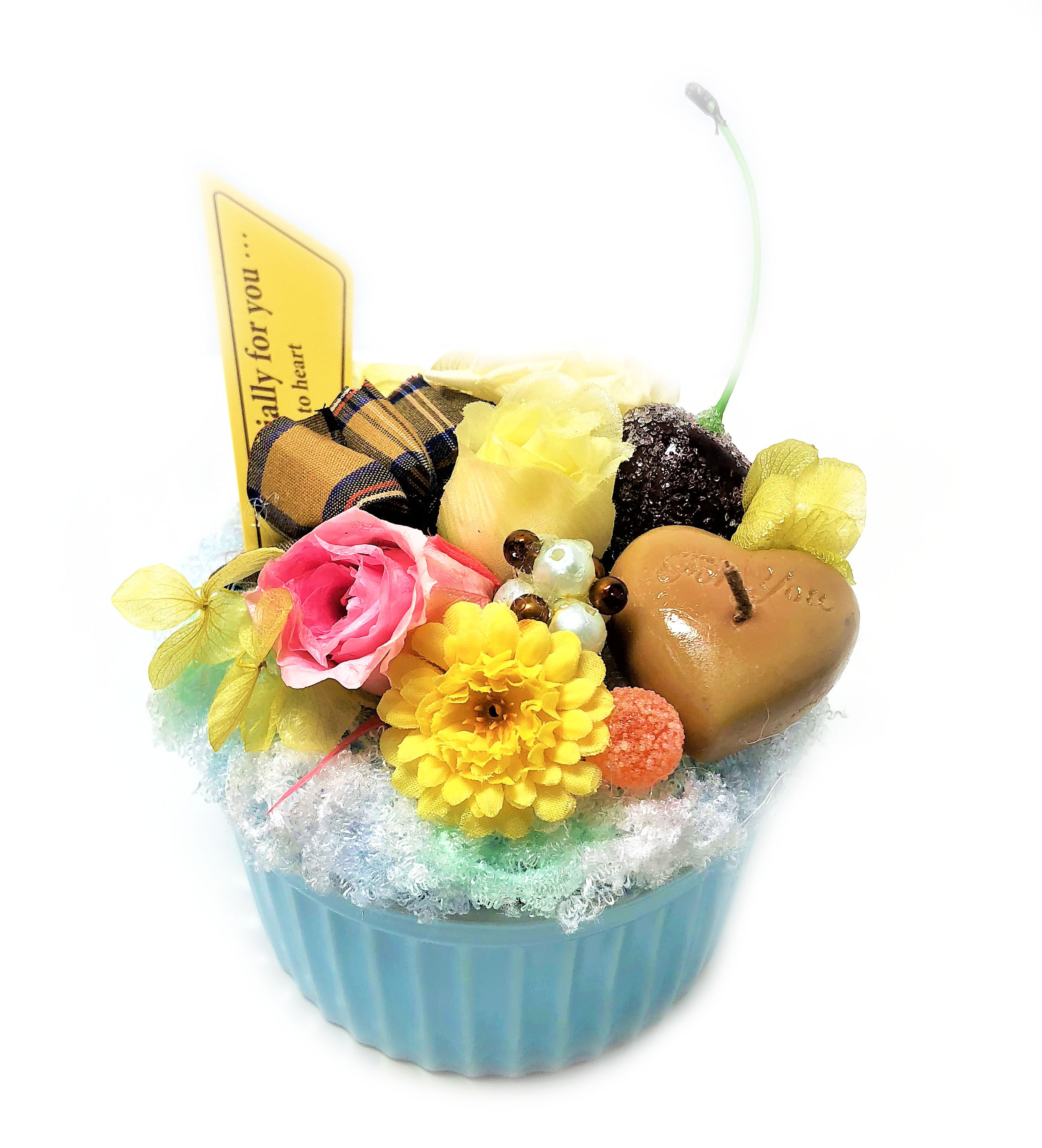 カップケーキ フラワーケーキ プリザーブドフラワー ハートチョコ Cupc T 花と雑貨 花千手 Hanasenju