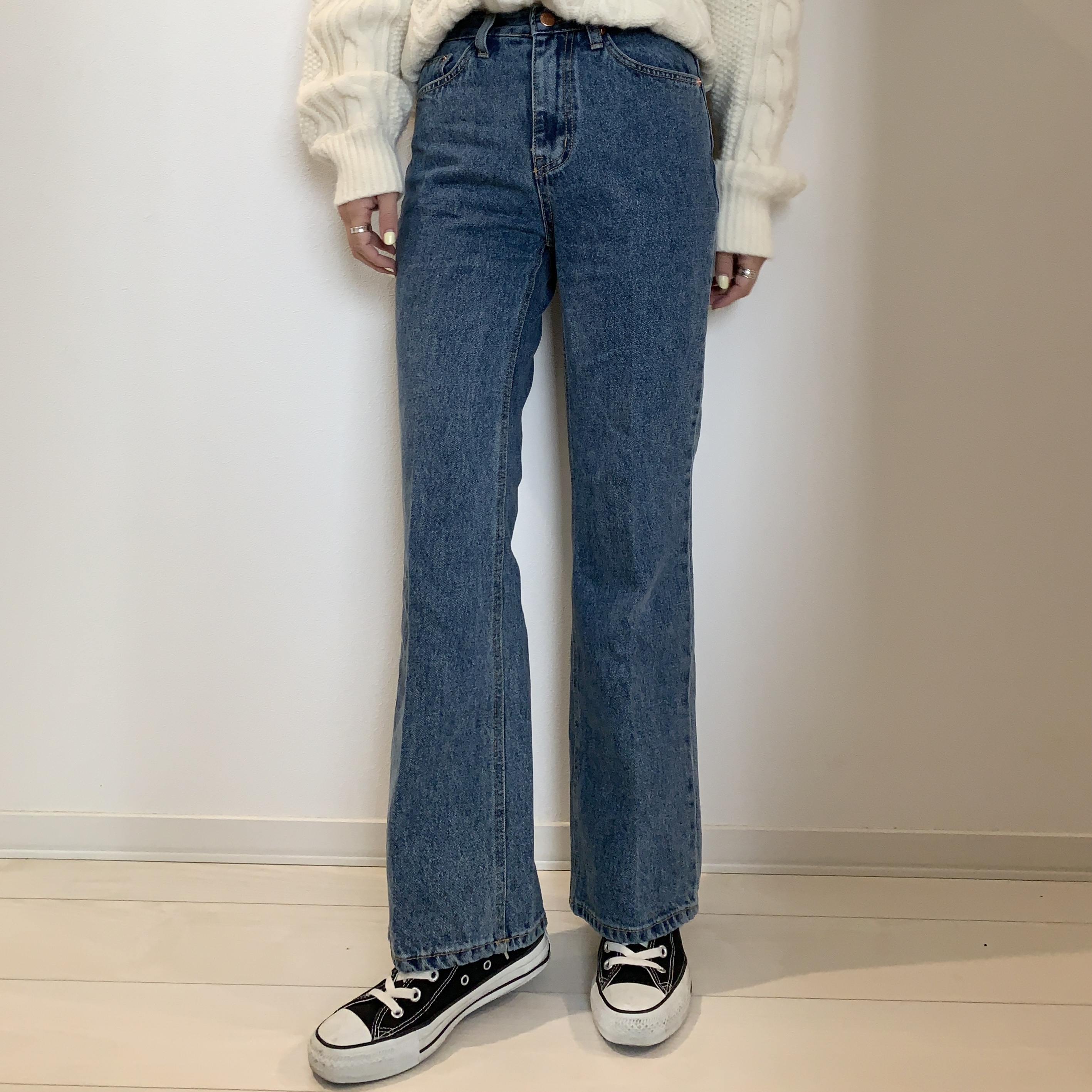 loose flare jeans