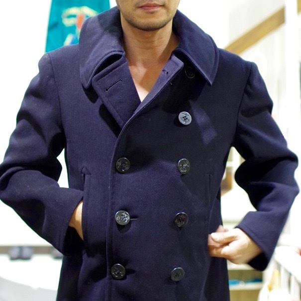 1930s Us Navy Pea Coat ステンシル入り Usn 10ボタン ピーコート 古着屋 仙台 Biscco 古着 Vintage 通販