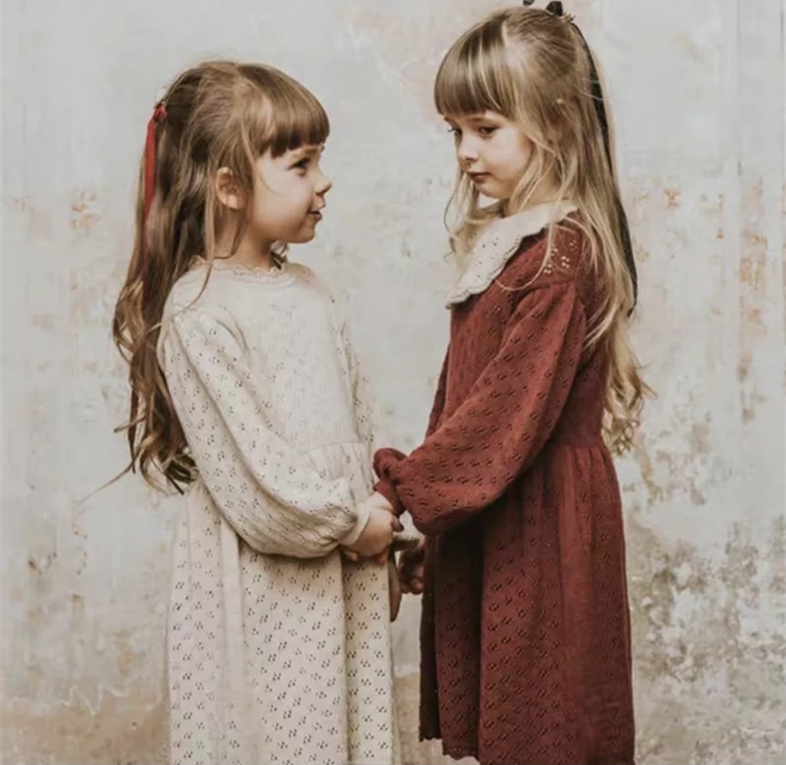 ヴィンテージライクニットロンパース ワンピース ベビー 海外子供服 ニット ロンパース キッズファッション 韓国 プチプラ ナチュラル ワンピース キッズ 海外子供服 Fly Bell Import Select Shop