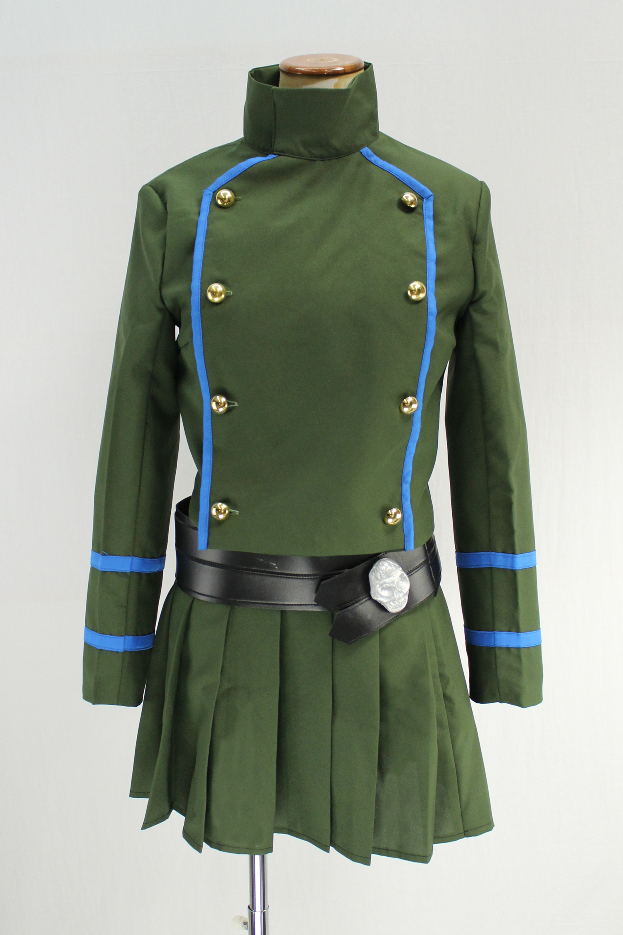 家庭教師ヒットマンreborn リボーン 風 クローム髑髏 黒曜中学校 女子冬制服 受注品 文化雑貨スタジオ凛 コスプレ 撮影用衣装 ウィッグ 小道具 武器 雑貨 の通販サイト