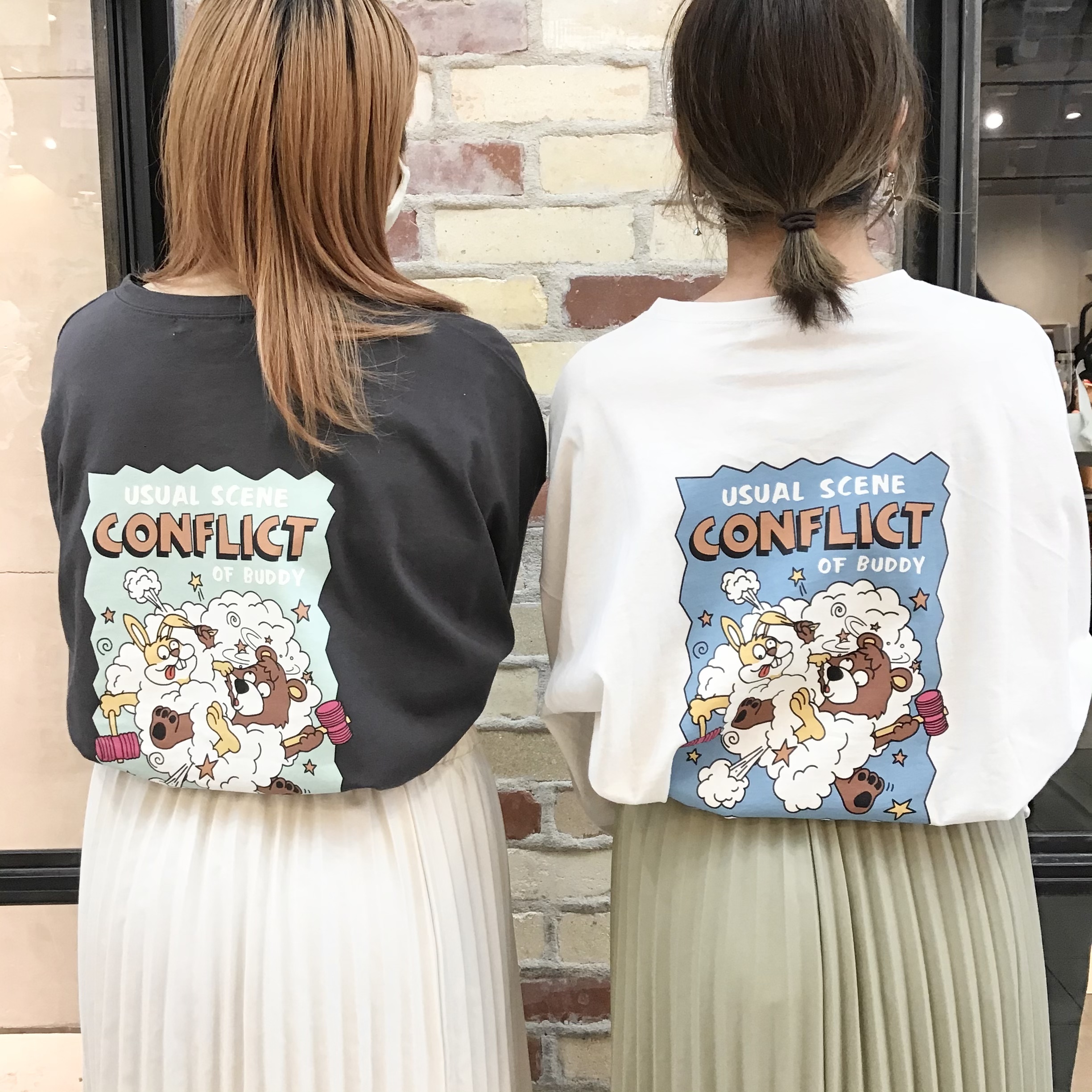 仲良くポコポコプリントロンt Jolie