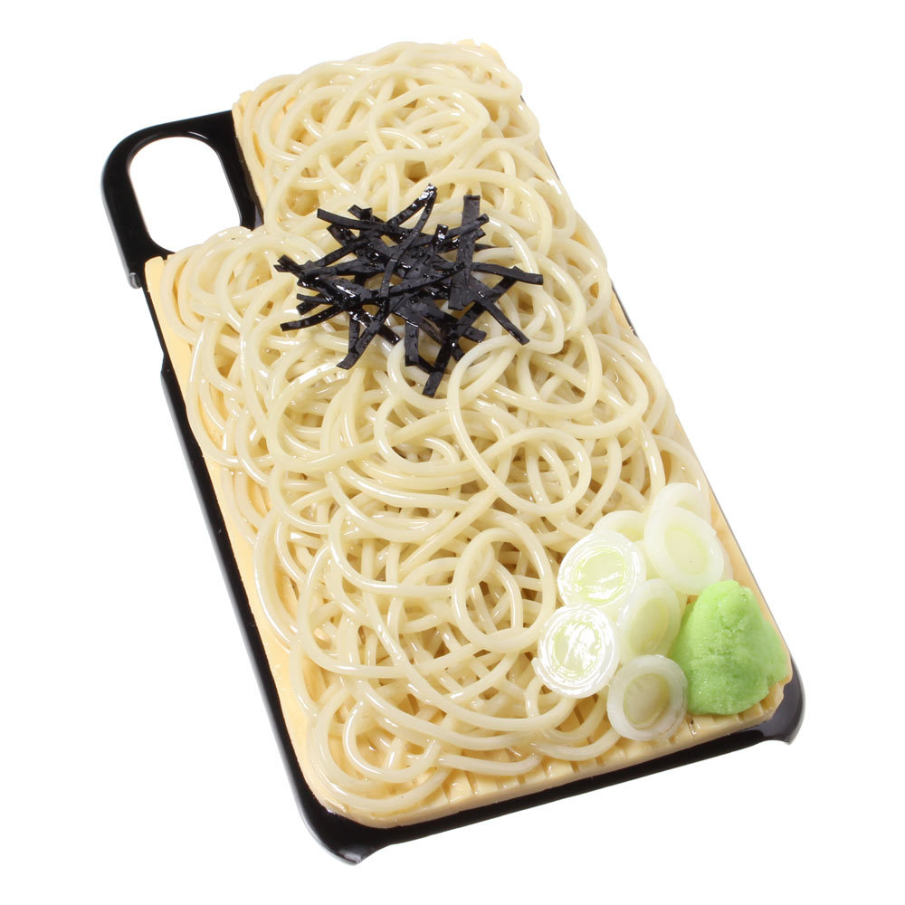 8000 食品サンプル屋さんのスマホケース Iphone Xs Xs Max Xr 蕎麦 メール便不可 アトリエクック