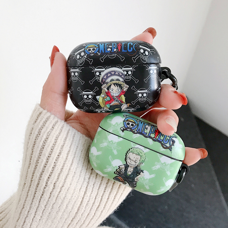 Airpods Pro Airpods ケース ワンピース Tpu製 保護 カバー カラビナ付 One Piece 対応機種 エアポッズプロ エアーポッズ第2世代 第1世代 おしゃれで可愛いairpodsケース 任天堂switchカバー通販専門店new I