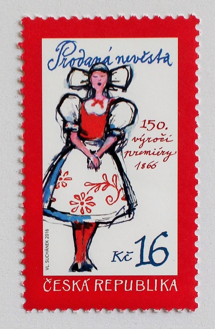 売られた花嫁 チェコ 16 Stempel 旅する切手