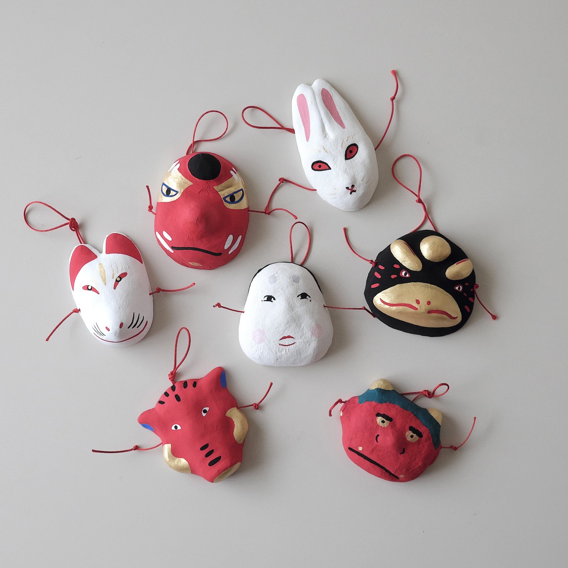 張子面 猫にお面専用 京都 羅工房 京雑貨