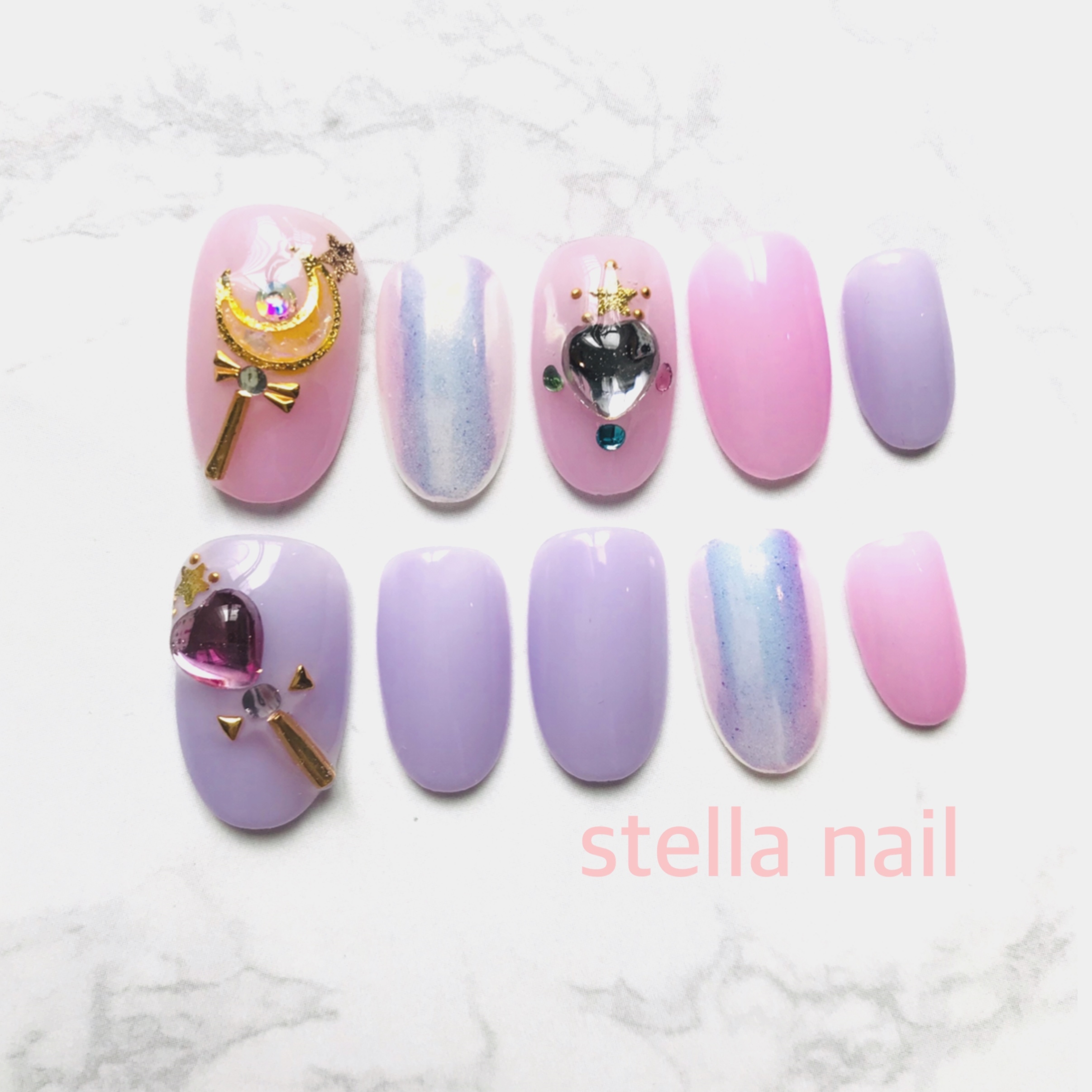 ネイルチップ セーラームーン ネイル ネイルチップ Stella Nail