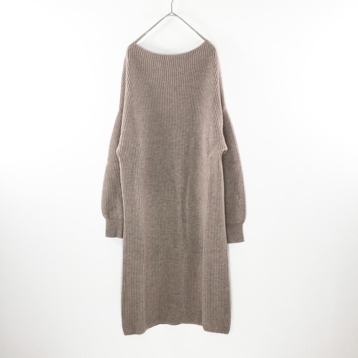 Allureville アルアバイル 19aw ウールニットワンピース ロング ドロップショルダー フクル ファッションブランドユーズドセレクトショップ