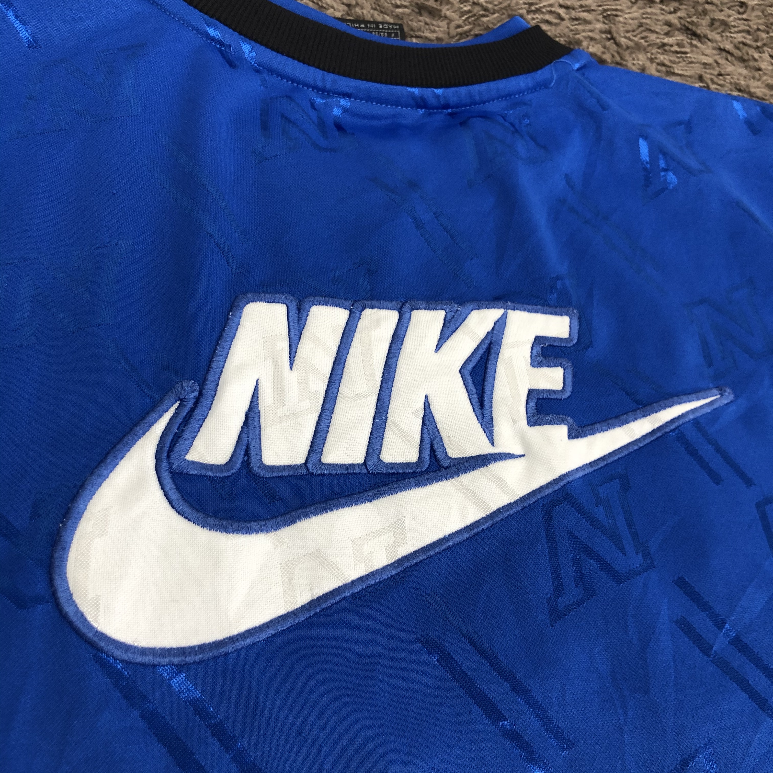 両面ロゴ Nike ナイキビッグロゴ ゲームシャツ Tシャツ N15 Dust Magnet Club ヴィンテージ古着 トレンド古着 アメカジ 90s コレクティブル