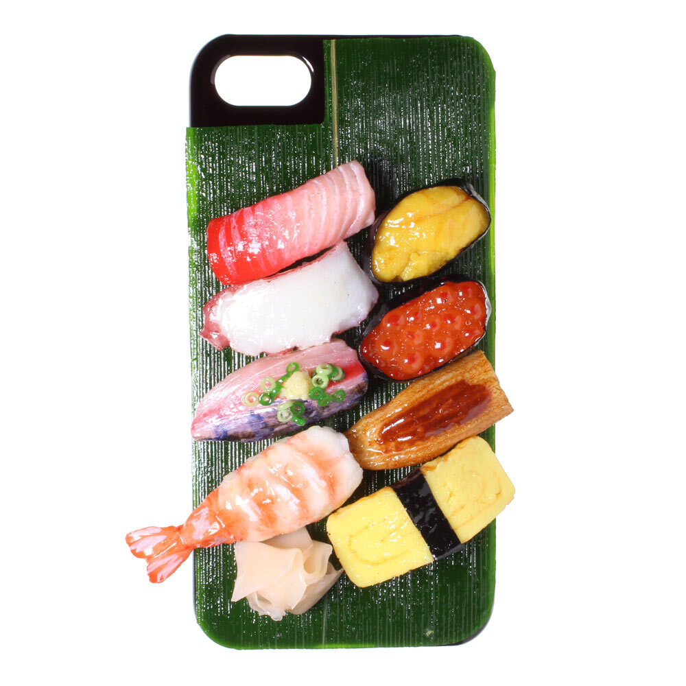 8000 食品サンプル屋さんのスマホケース Iphonese 第2世代 特上寿司 メール便不可 アトリエクック