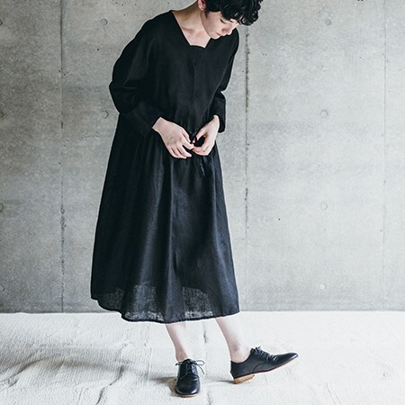 Fog Linen Work フォグリネンワーク カーリワンピース Robin Aso