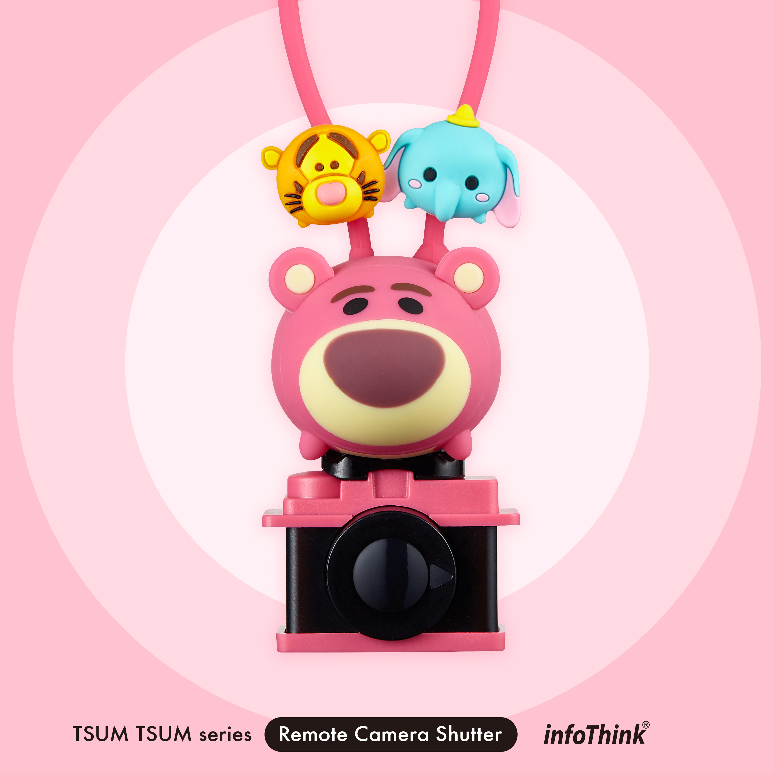 Infothink カメラシャッター リモート Bluetooth リモコン ディズニー Disney ピクサー Pixer ツムツム Tsum Tusm ロッツォ Lotso Cs 102 Lotso E Qualia イークオリア