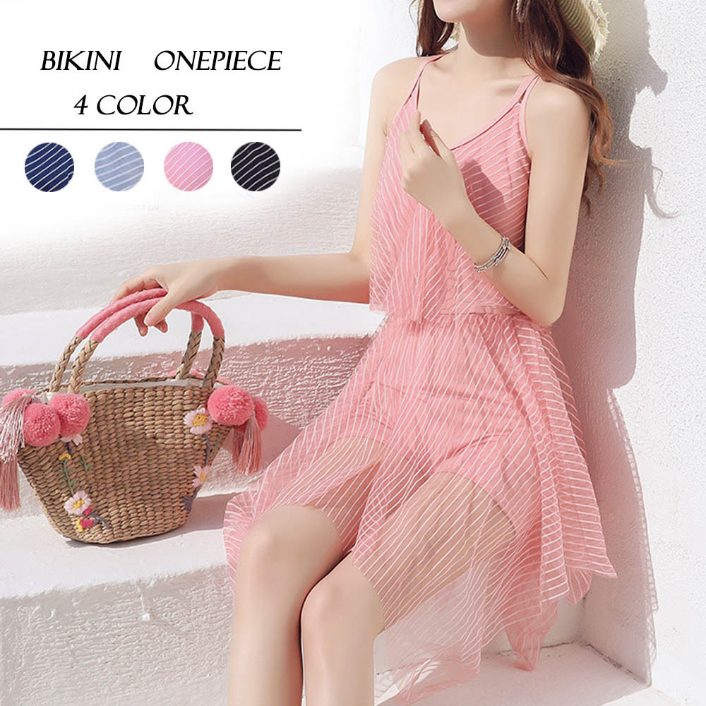 プール 水着 新作 水着 リゾート 水着 水着 レディース 体型カバー ワンピース水着 オールインワン オトナ女子 ピンストライプ ネット通販 購入 激安 10代 代 30代 40代 春 夏 Roprot ロプロット ファッション レディースアパレル販売