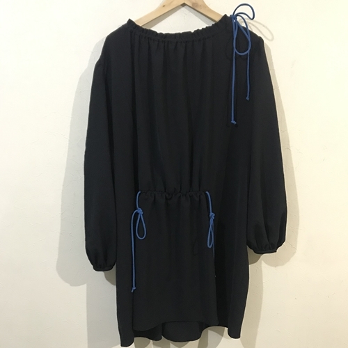 Loewe ロエベ バルーンスリーブ ミニドレス ワンピース ブラック M 代官山k01 ブランド古着brooch