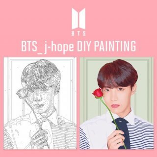 Bts Diyペインティング 大人の塗り絵 一筆一筆に愛を込めて Toko Mimpi