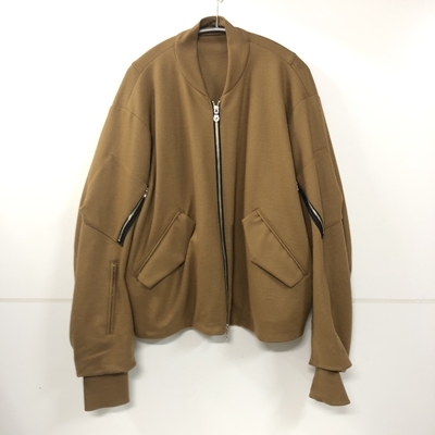 定価66 000円 税込 Uru ウル Wool Flight Blouson ウール Ma 1 ジャケット キャメル 1 表参道t04 ブランド古着brooch