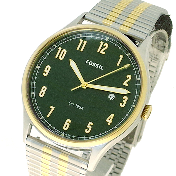 Fossil 腕時計 メンズ Fs5596 Forrester フォレスター クォーツ ダークグリーン シルバー ゴールド Happyshop橋本屋 Fossil 腕時計 メンズ Fs5596 Forrester フォレスター クォーツ ダークグリーン シルバー ゴールド Happyshop橋本屋