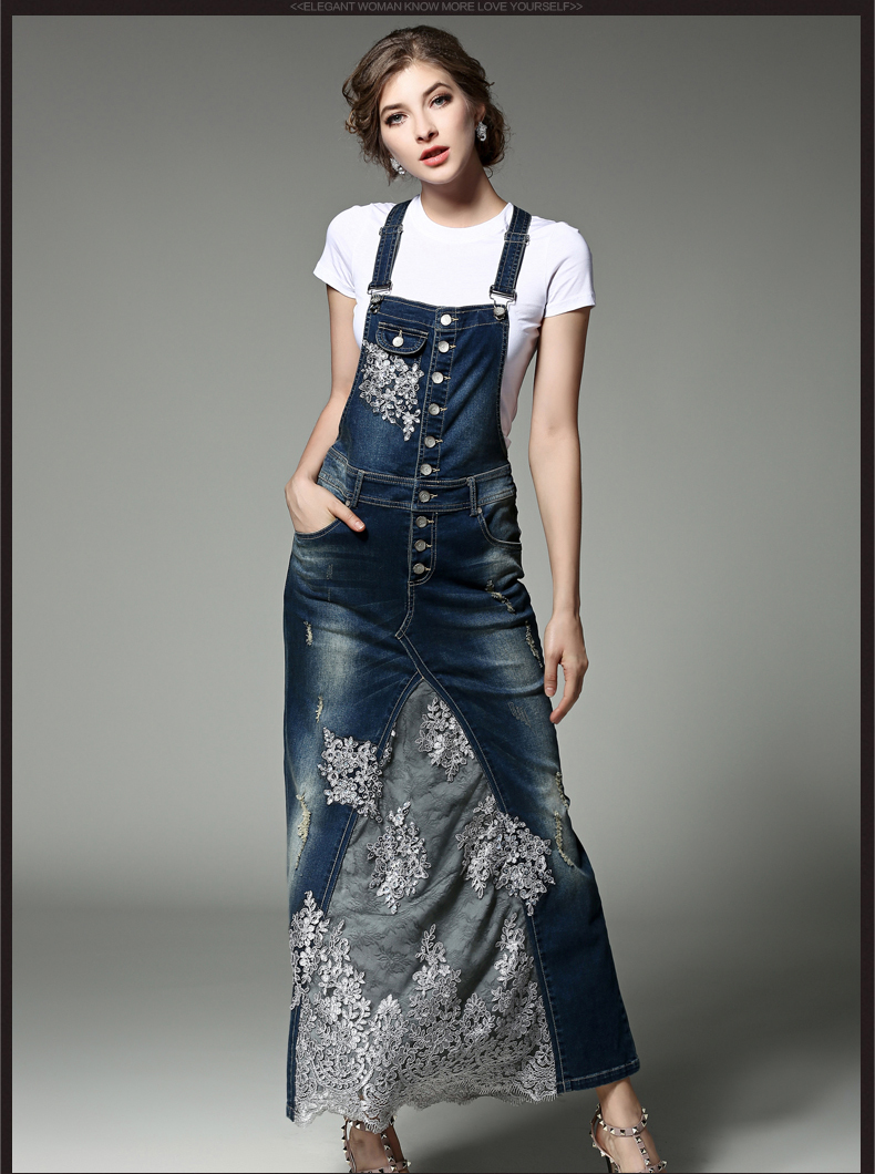 リメイク風 デニム セットアップ 2点セット デニムワンピース オールインワン スカート 半袖 Tシャツ オーバーオール ジャンスカ レース Manajily オルチャン 韓国 プチプラレディースファッション