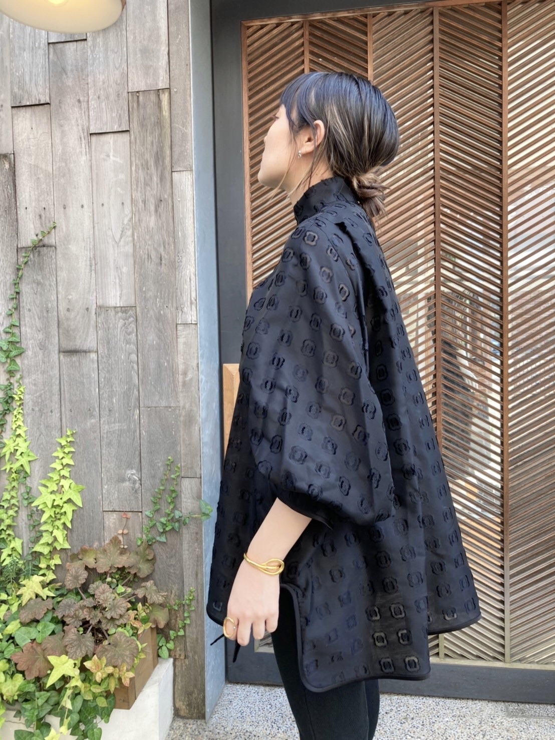 Mame Floral Cut-Jacquard Shirt - シャツ/ブラウス(七分/長袖)