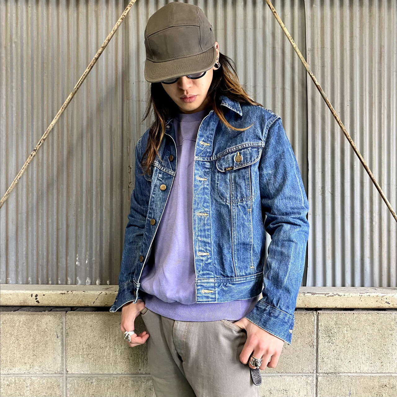 ビンテージ ベルギー製 Lee リー デニムジャケット メンズs 古着 ヴィンテージ デニムジャケット All15 Cave 古着屋 公式 古着通販サイト