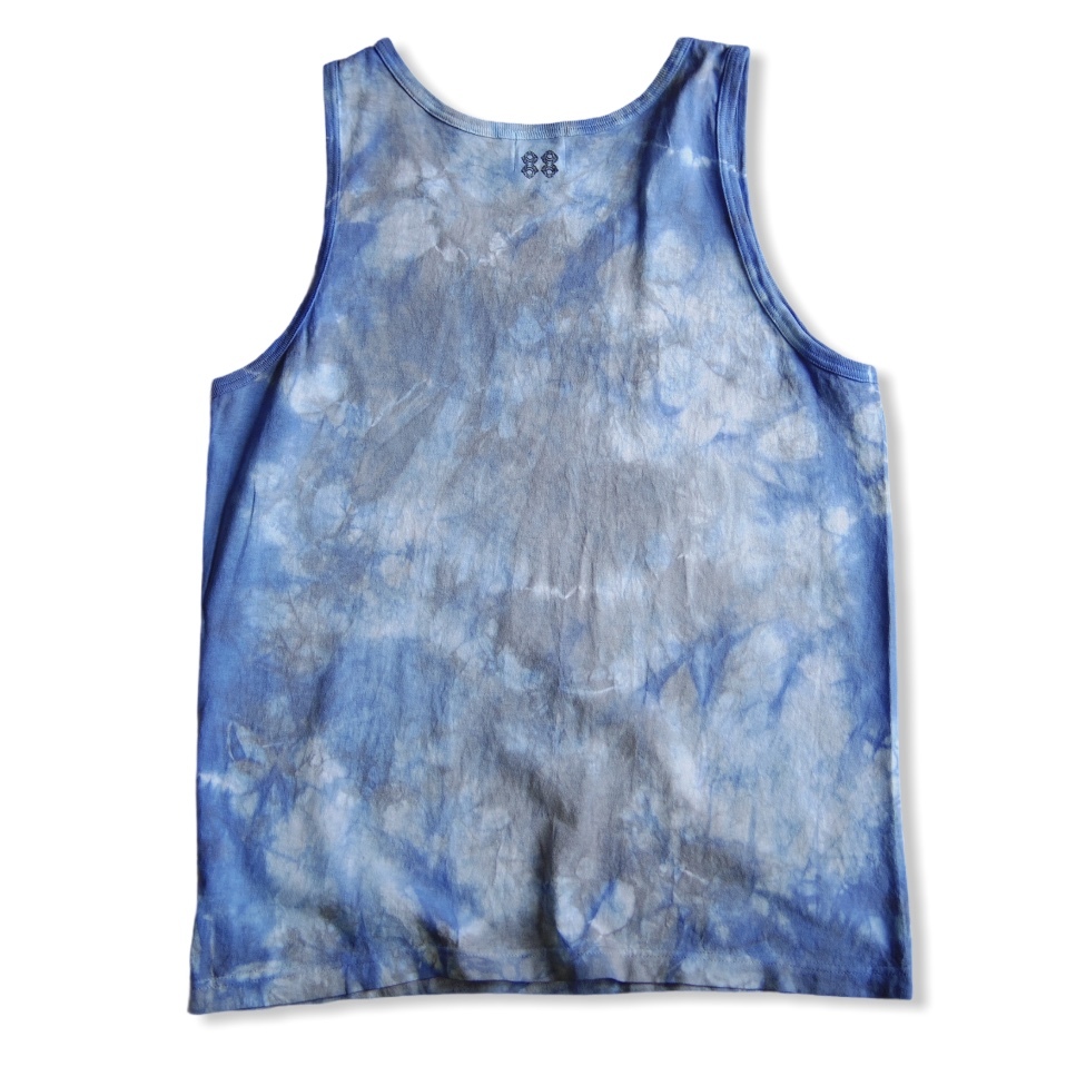 Peace 平和と調和 Tiedye Tank Top 薄群青 鼠色 L Xl Tkhome Factory