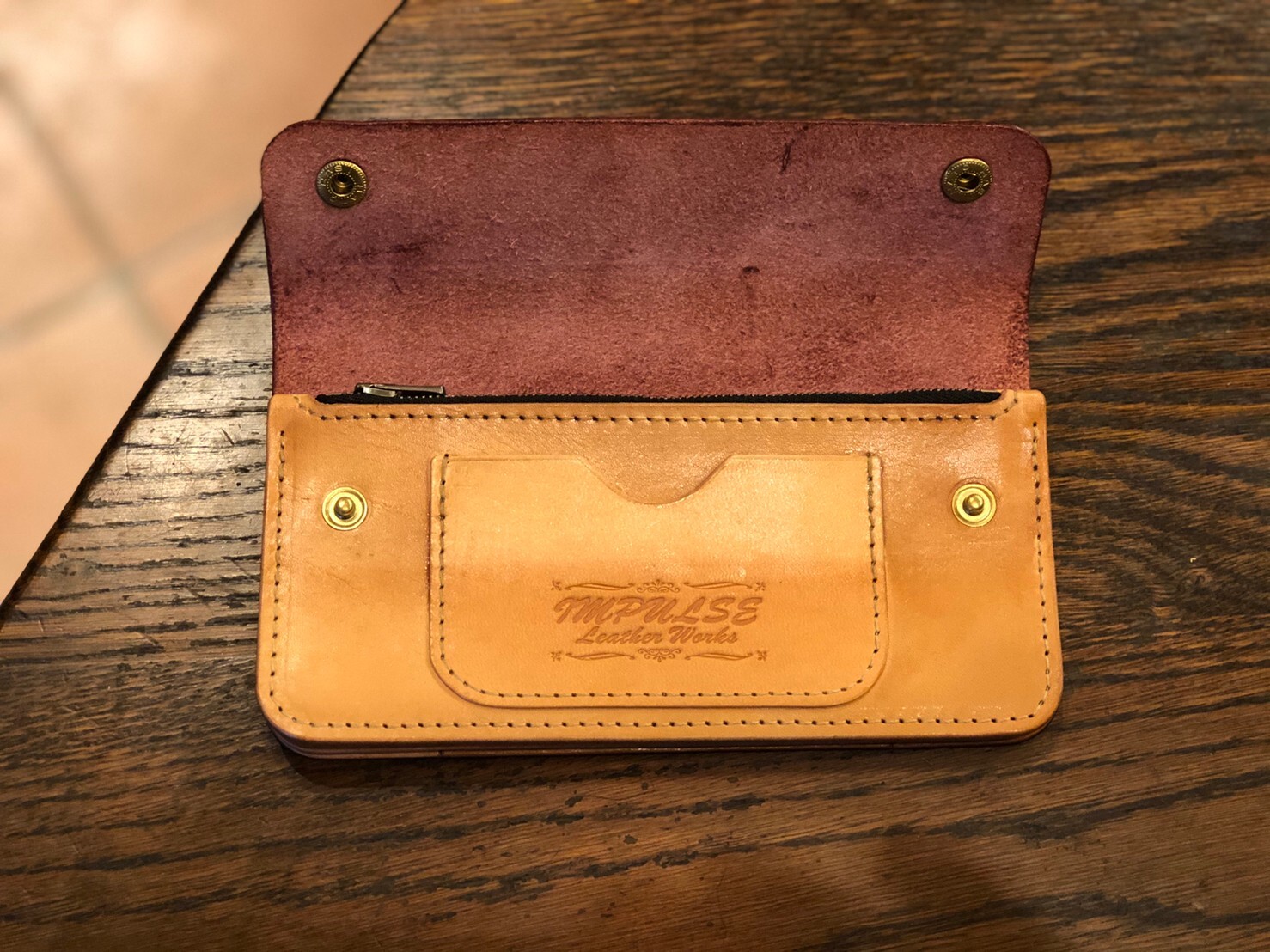 トラッカーウォレット ワイン インパルス レザーワークス