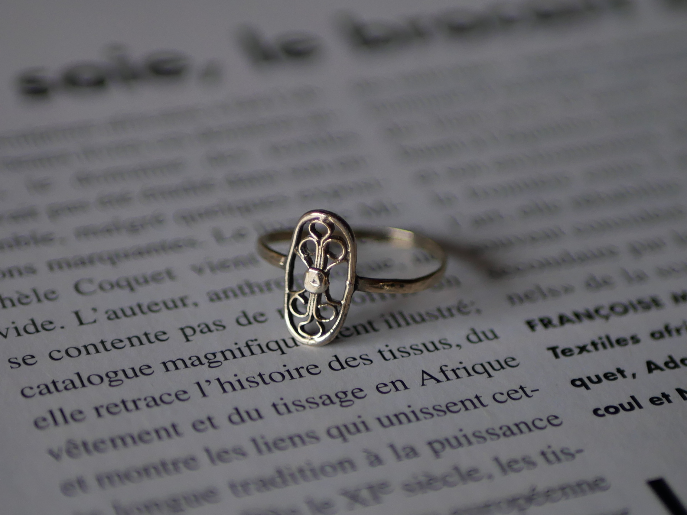 シルバーリング フィリグリー フランスアンティーク ブロカント フランス アンティーク Mamantique