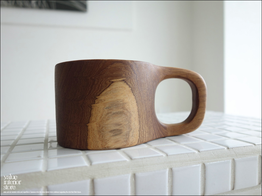 チークカップgran コーヒーカップ 木のコップ マグカップ 木製カップ ティーカップ 木製食器 ナチュラル 手作り 無垢材 世界三大銘木 Valuestore