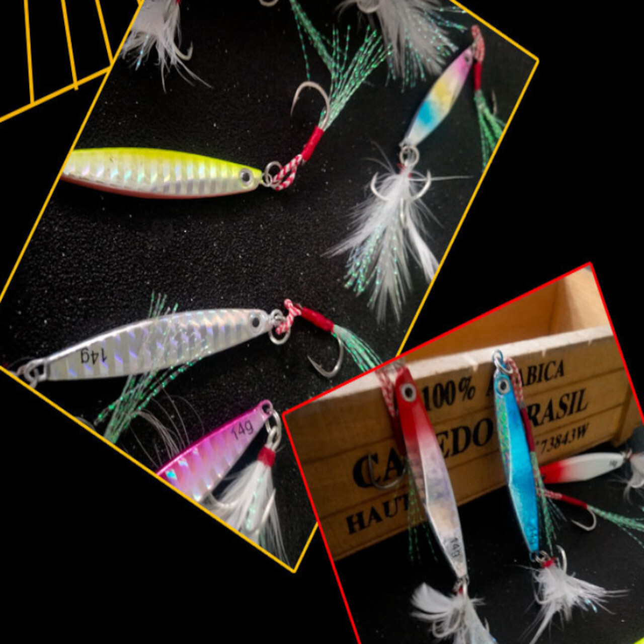 釣具 ルアー メタルジグ7個セット 21gダブルフック ウキウキ釣具店