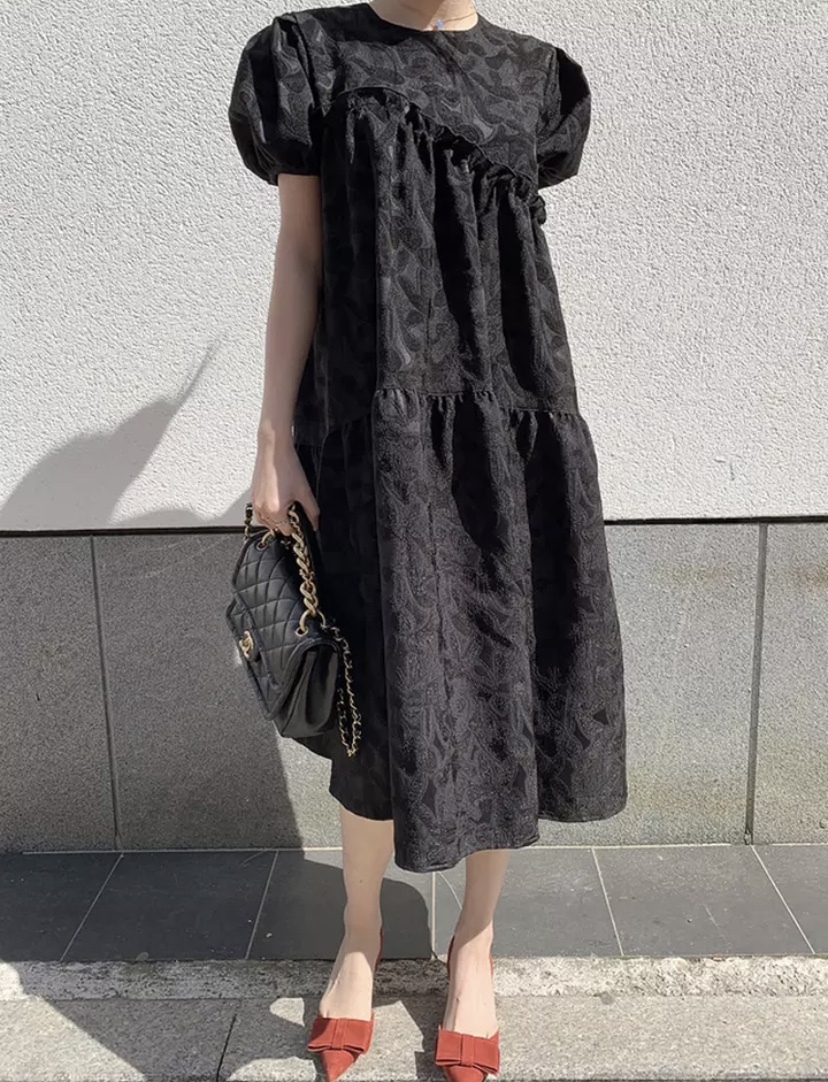 ジャガードグレースワンピース Seaaddress