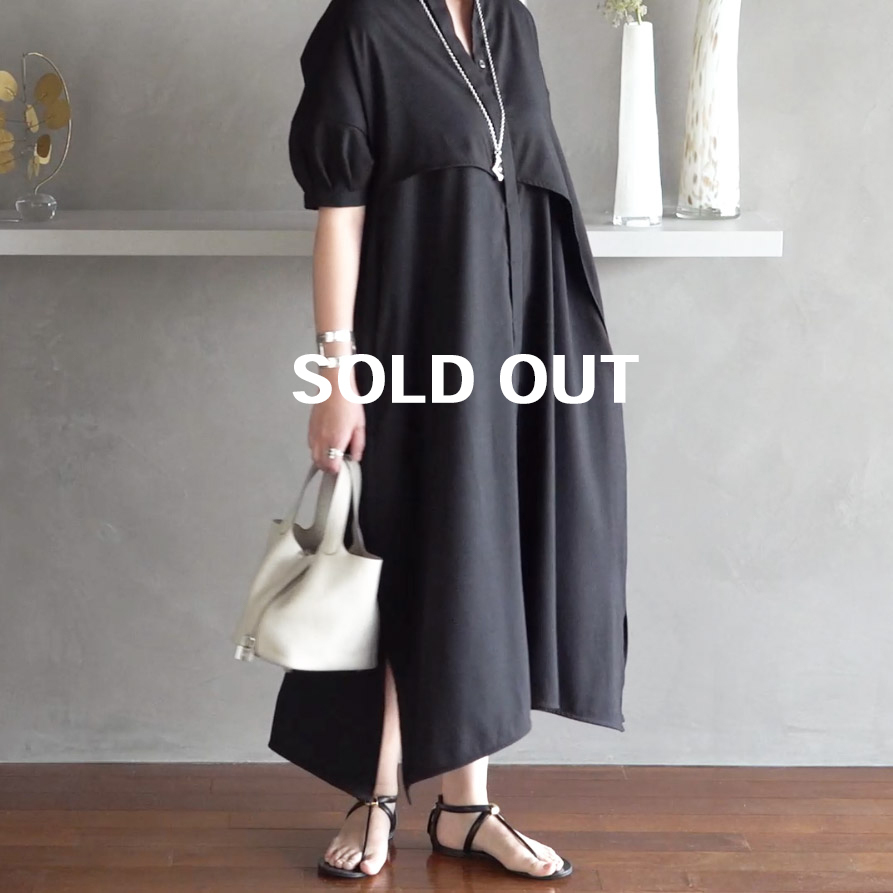 完売 予約商品 2枚仕立てシャツワンピース Op001 K Closet