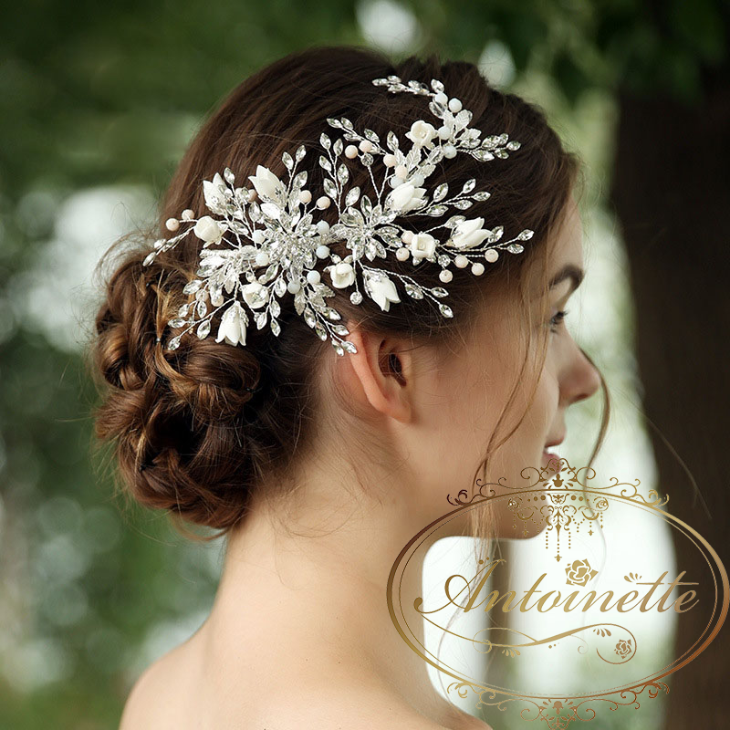 結婚式 ウエディング ヘッドドレス ウエディング小物 ヘアアクセサリー 海外 Wedding Hairaccessory Luxury Import Antoinette