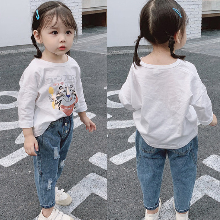 80 130 トップス パンツ デニム ロンｔ 女の子 韓国子供服 子供服 男の子 Q Toworld キュートワールド 子供服 メール便は何点でも送料の合計は280円