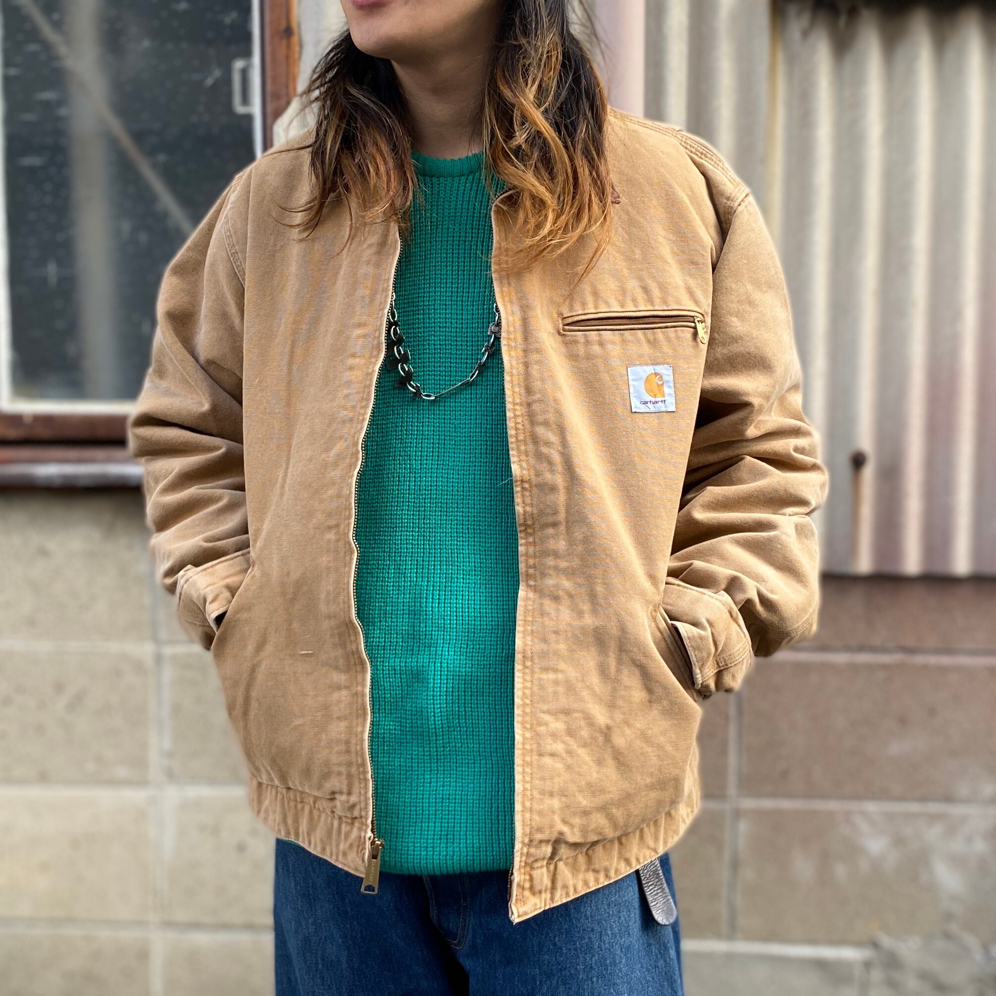 全品送料無料 希少 90 希少 古典 90's Carhartt デトロイトジャケット