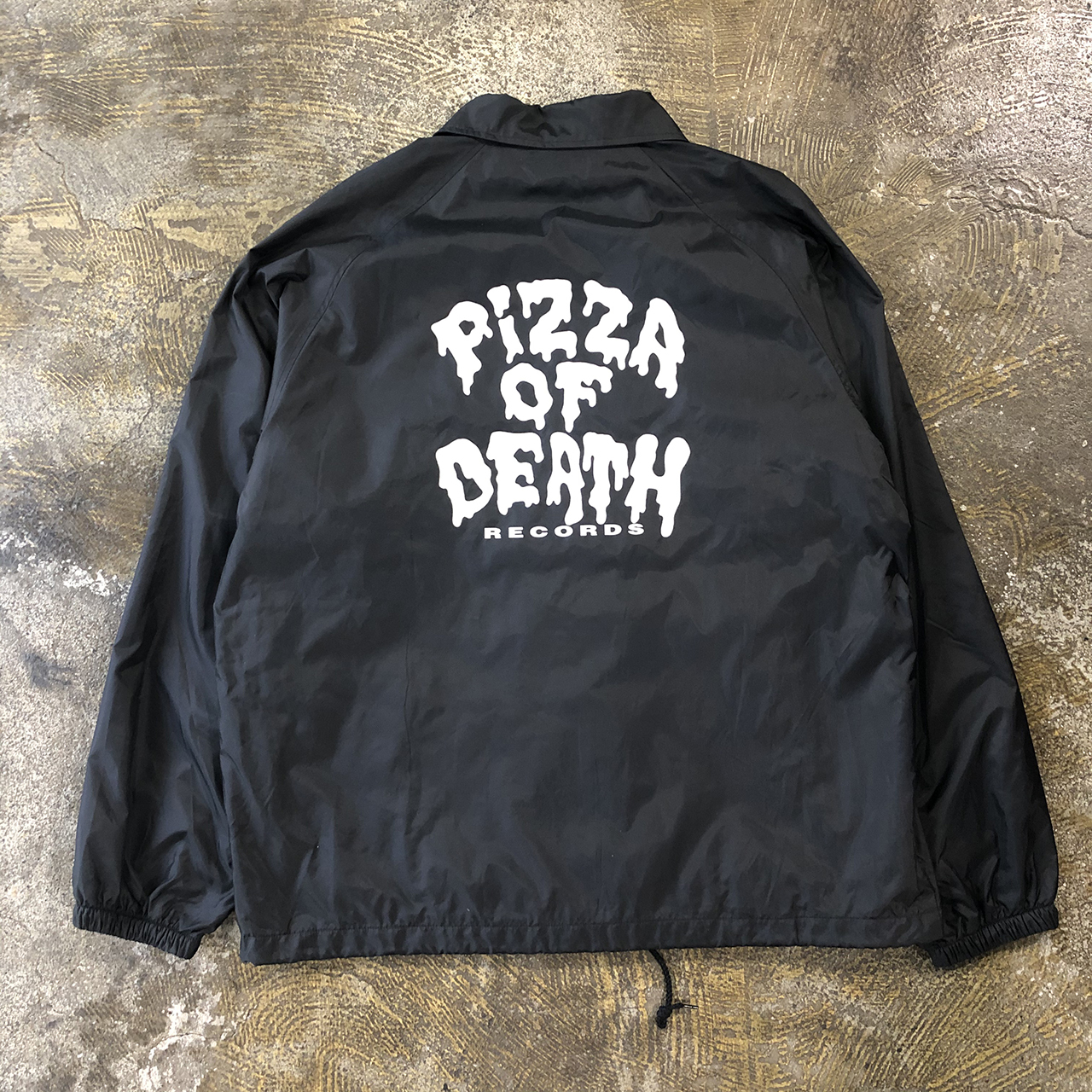 00s Pizza Of Death ピザオブデス ロゴ ナイロン コーチジャケット Nver Mind