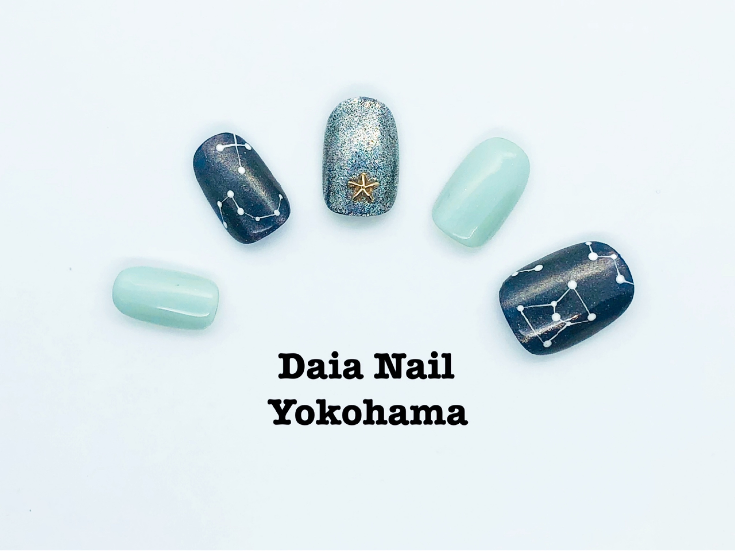 夜の星空ネイル Daia Nail Yokohama