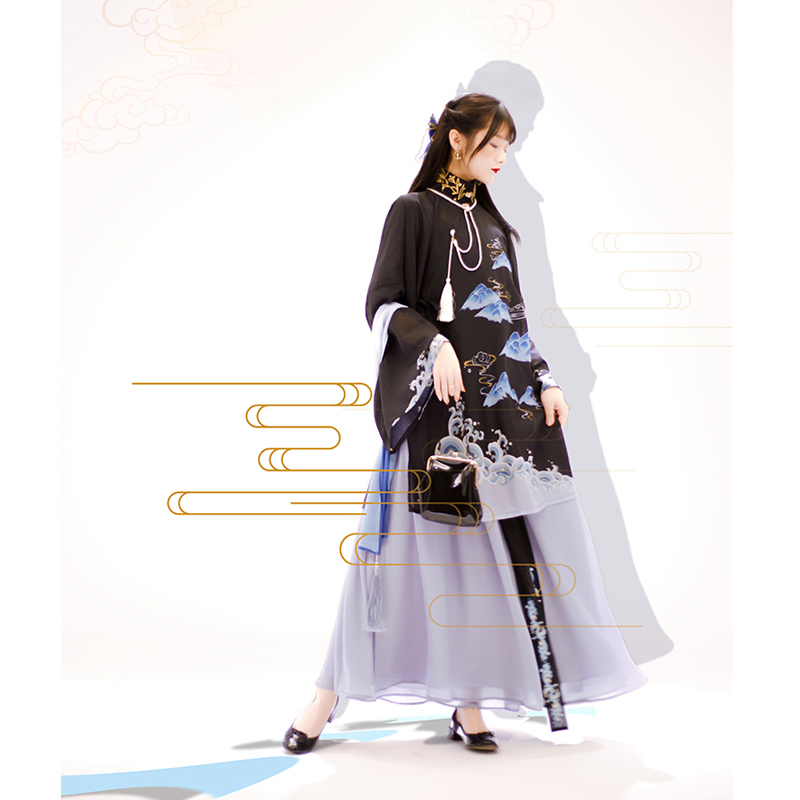 織羽集シリーズ チャイナ風ワンピース 漢服ワンピース 民国風 お祭り 撮影 中華服 オリジナル Elegant