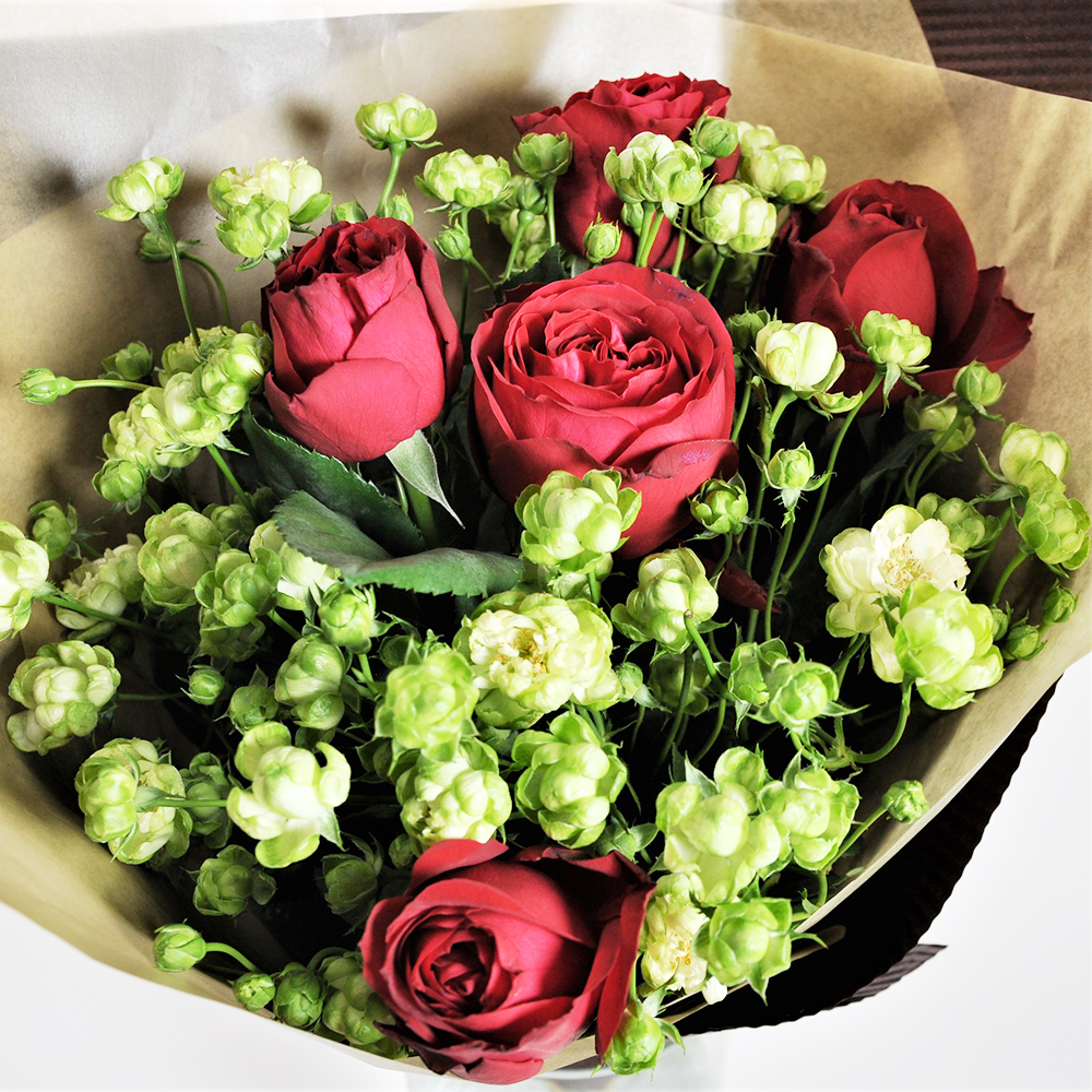 ローズブーケ レッドエレガンス エクレール よいはな Yoihana 最高品質のお花をお届けするネット通販