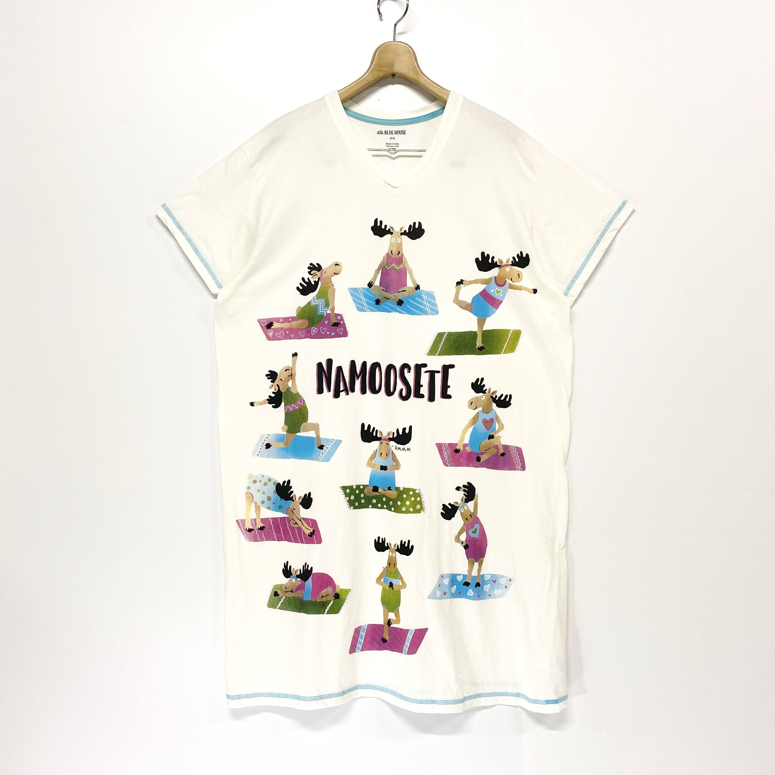 Little Blue House Namoosete ヘラジカ キャラクターtシャツ アニマルtシャツ ワンピース レディース 古着 Tシャツ Al Sa2106 Cave 古着屋 公式 古着通販サイト