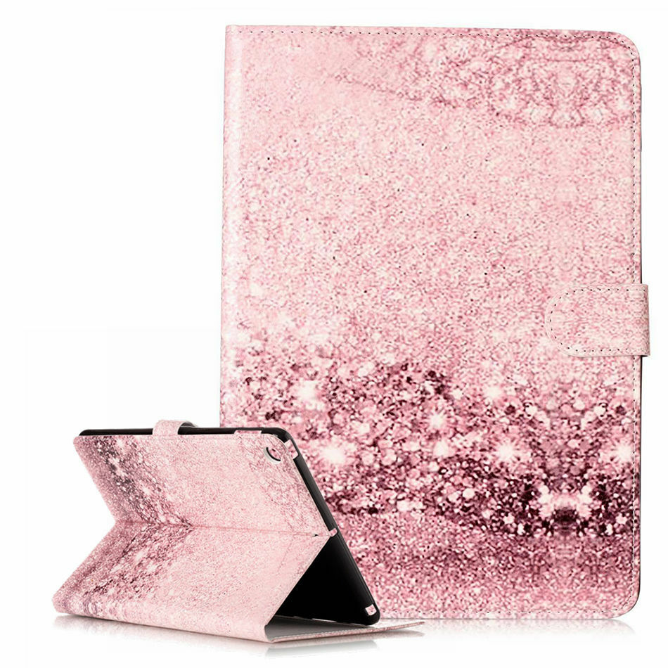 送料無料 Ipadケース ピンク キラキラ タブレット ケース Pu レザー 革 おしゃれ Ipad 17 18 9 7インチ La Preference