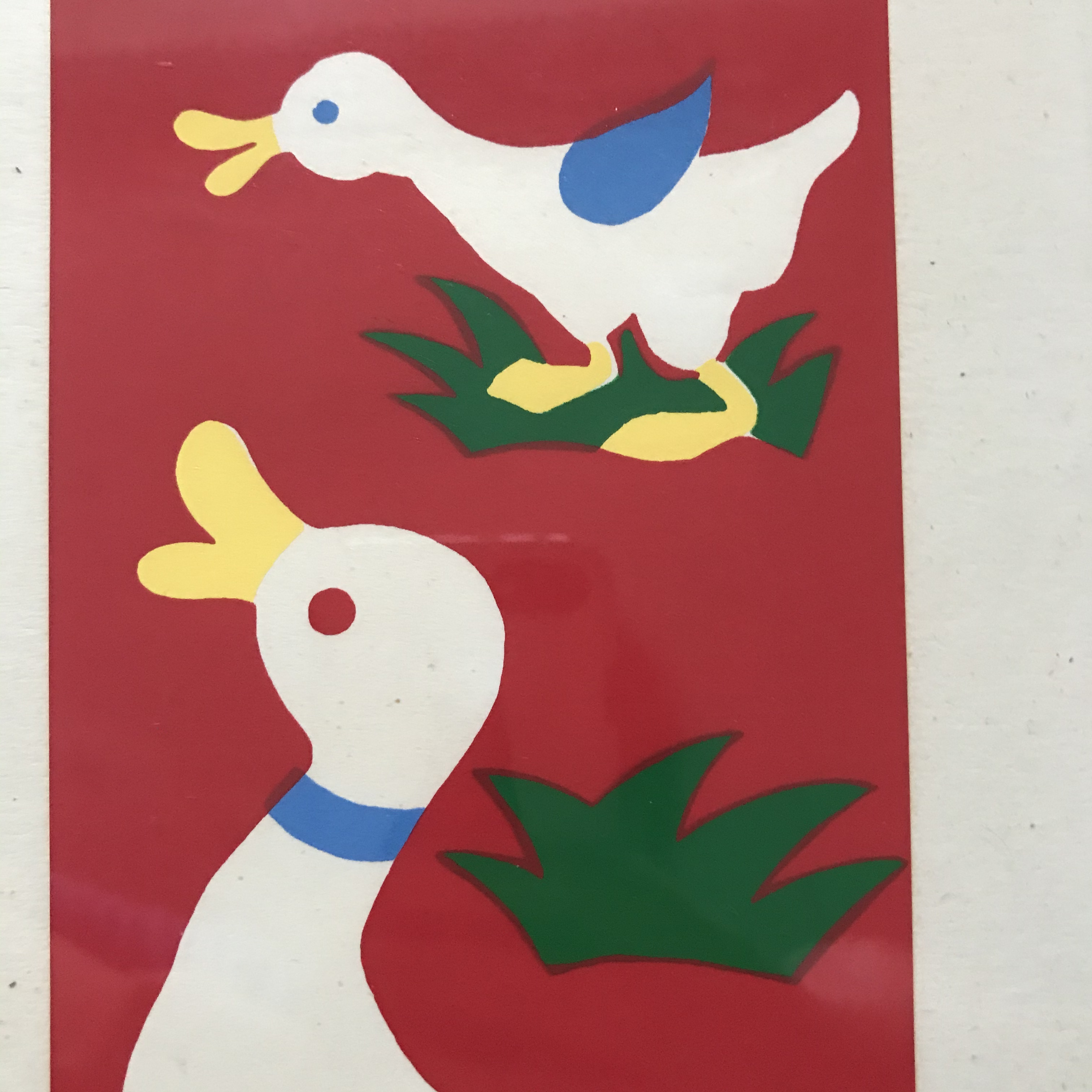 大きめのアヒルの絵 Tsuitachi Craft Brocante