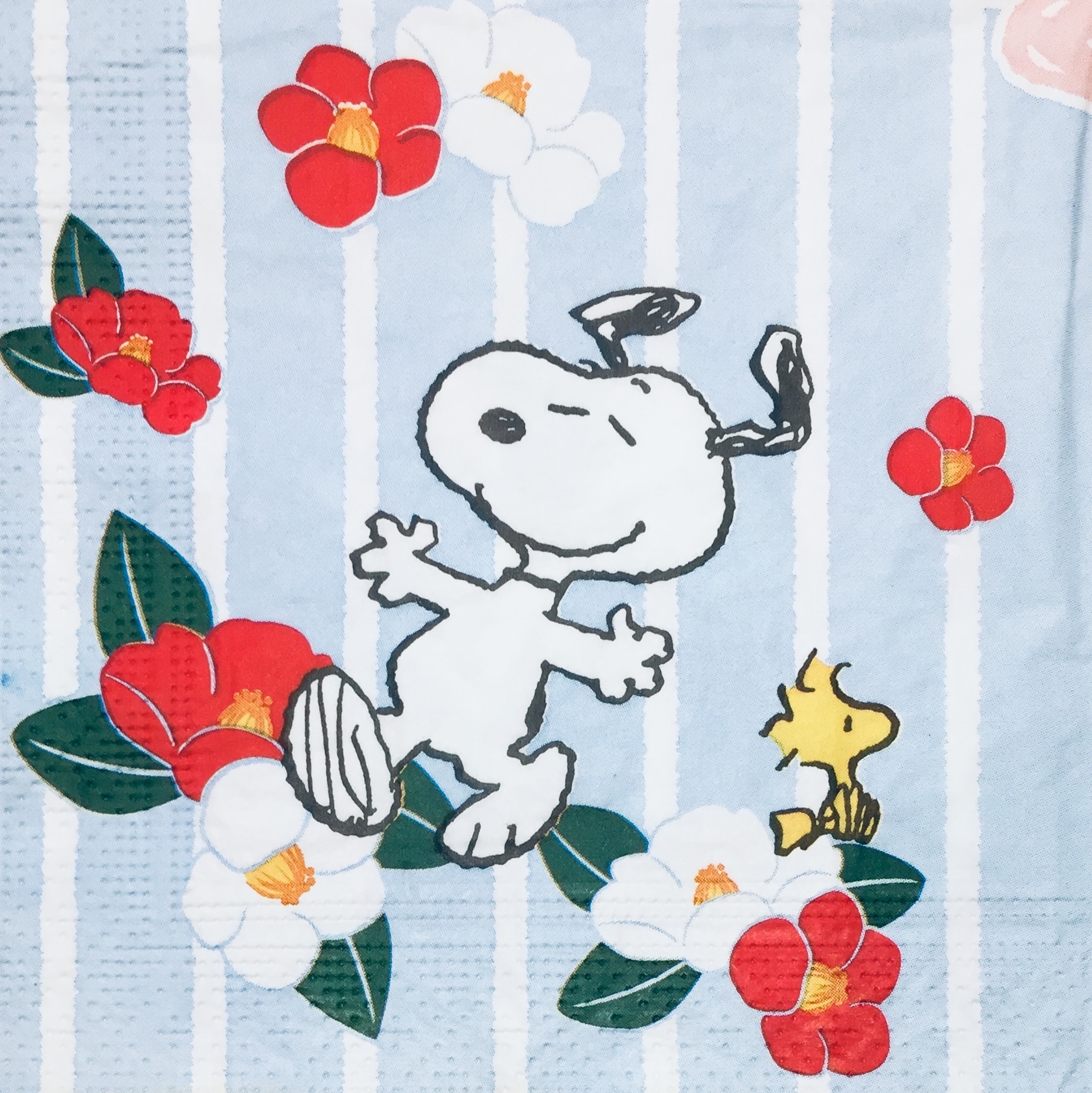 限定品 Snoopy バラ売り1枚 ランチサイズ ペーパーナプキン 和柄スヌーピー 四季の花 パステル 北欧ペーパーナプキンpaperletter ペーパーレター