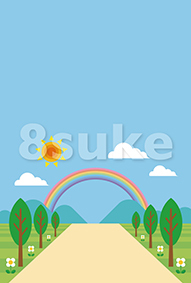 イラスト素材 春 夏の背景 バックグラウンド ベクター Jpg 8sukeの人物イラスト屋 かわいいベクター素材のダウンロード販売