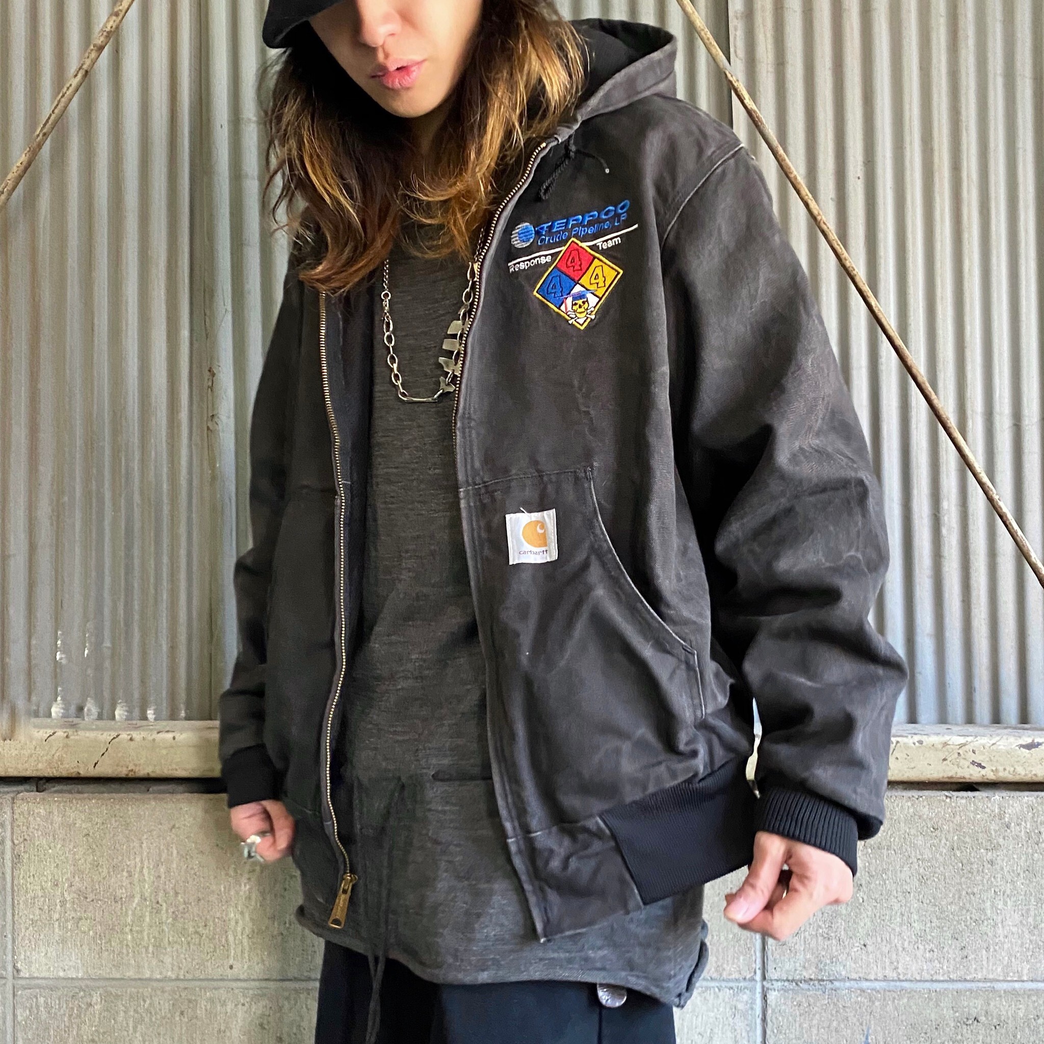 通販-carhartt カーハート デトロ•イトジャケット グレー 野村訓市