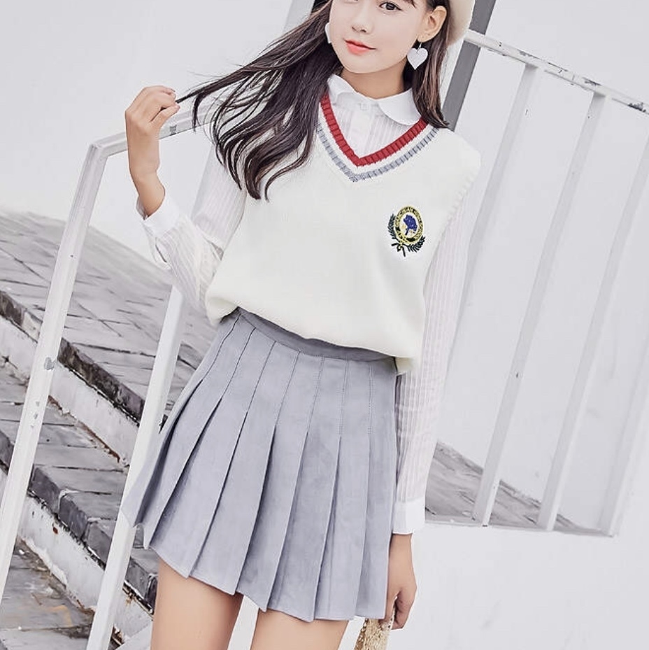 プリーツ スカート 大きいサイズ レディース 秋 冬 服 ミニ 丈 韓国 ファッション 可愛い 10代 代 学生 制服 風 Sk 0281 Hapi Hapi Girl ハピ ガル