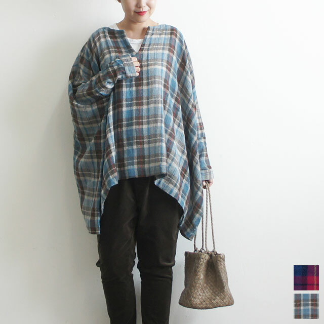 Ichi イチ ウールガーゼチェックプルオーバー 品番 Es Life エスライフ