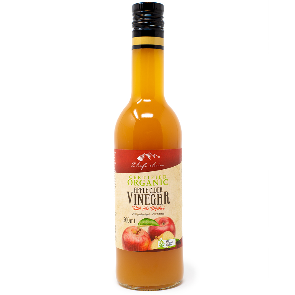 シェフズチョイス オーガニックアップルサイダービネガー withマザー 500ml Organic Apple Cider Vinegar